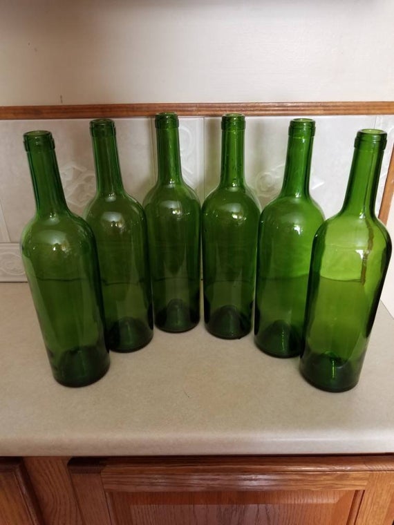 Clean wine bottles